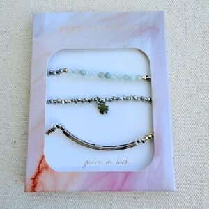 *Stretch Trio Bracelets* KEEP COLLECTIVE Retired *NIP* Luck~Multi